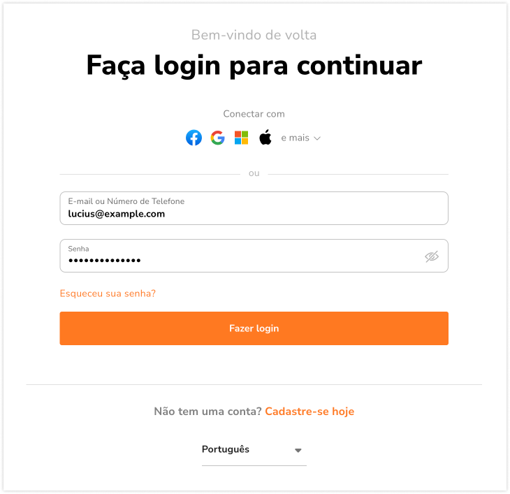 Web login